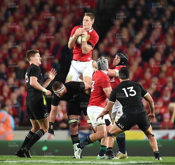 080717 - All Blacks v British & Irish Lions - Third Test - Liam Williams of British & Irish Lions takes high ball