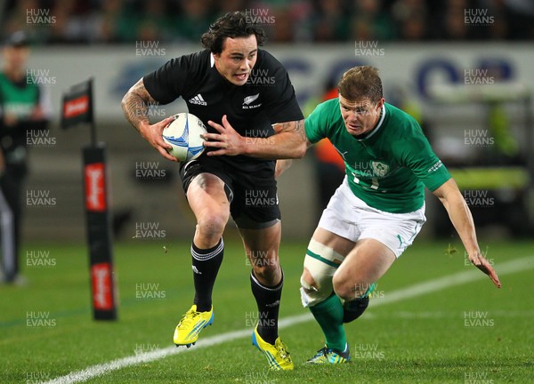 Zac Guildford of the All Blacks during the All Blacks v Ireland, 1st test match, Eden Park, Auckland, New Zealand, Saturday, 9 June 2012  