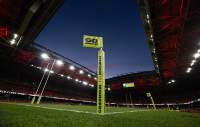 170426 - Amman United v Pontypool United, Road to Principality Finals, Boys U18 Cup Final -  A general view of the Principality Stadium during the final