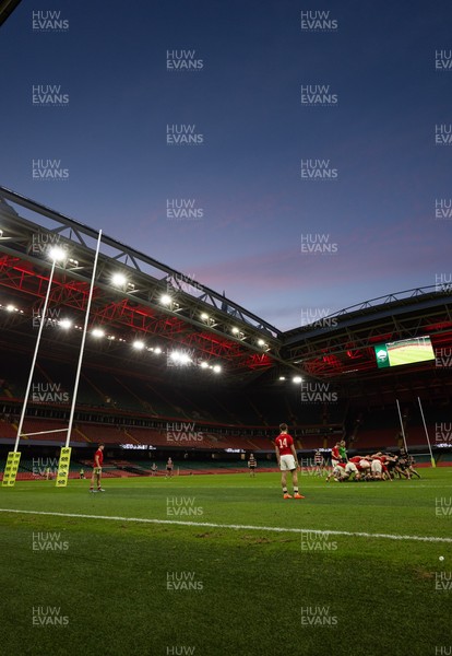 170426 - Amman United v Pontypool United, Road to Principality Finals, Boys U18 Cup Final -  A general view of the Principality Stadium during the final