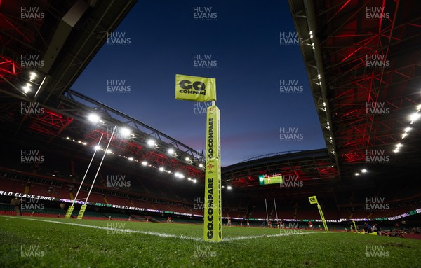 170426 - Amman United v Pontypool United, Road to Principality Finals, Boys U18 Cup Final -  A general view of the Principality Stadium during the final