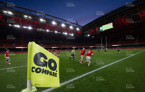170426 - Amman United v Pontypool United, Road to Principality Finals, Boys U18 Cup Final -  A general view of the Principality Stadium during the final