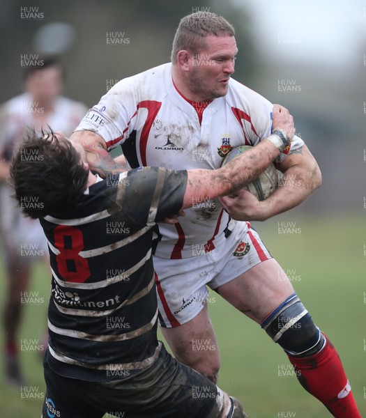 280315 - Amman United RFC v Felinfoel, SWALEC League 1 West - Amman United's Mathew Wrigley charges forward