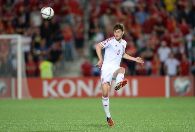 090914 - Andorra v Wales - 2016 Euro Qualifier -Ben Davies of Wales