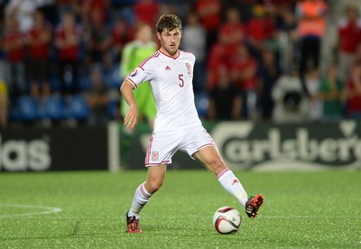 090914 - Andorra v Wales - 2016 Euro Qualifier -Ben Davies of Wales