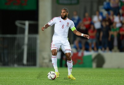090914 - Andorra v Wales - 2016 Euro Qualifier -Ashley Williams of Wales