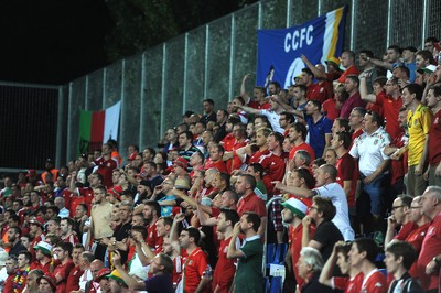 090914 - Andorra v Wales - 2016 Euro Qualifier -Wales fans