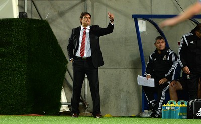 090914 - Andorra v Wales - 2016 Euro Qualifier -Wales Manager Chris Coleman