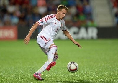 090914 - Andorra v Wales - 2016 Euro Qualifier -Chris Gunter of Wales