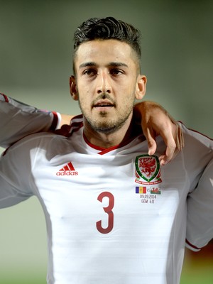 090914 - Andorra v Wales - 2016 Euro Qualifier -Neil Taylor of Wales