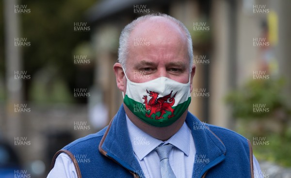 060521 Leader of the Welsh Conservatives, Andrew RT Davies, leaves his local Polling Station in Llancarfan in the Vale of Glamorgan, after casting his vote in the Welsh Parliamentary Elections   