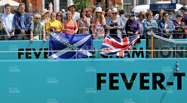 170619 - Fever Tree Tennis Championships - Spectators watching Andy Murray in practice before his doubles return later this week