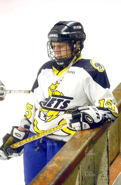 210303 - Ann Merrick, defender for the Cardiff Comets Ice Hockey Team, pictured at the Cardiff Ice Rink