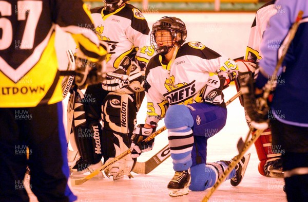 210303 - Ann Merrick, defender for the Cardiff Comets Ice Hockey Team, pictured at the Cardiff Ice Rink