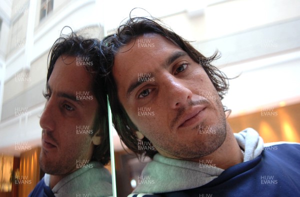 16.08.07 - Argentina Rugby Press Conference - Argentina captain, Agustin Pichot poses for a picture during the Argentina rugby press conference in Cardiff 