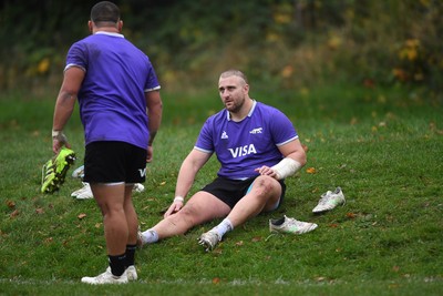 061125 - Argentina Rugby Training - Mayco Vivas during training ahead of his sides upcoming match against Wales