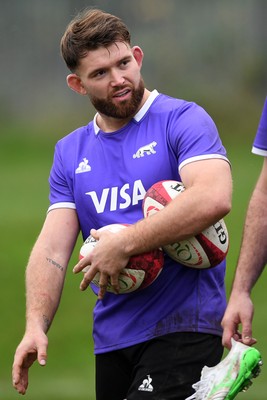 061125 - Argentina Rugby Training - Bautista Pedemonte during training ahead of his sides upcoming match against Wales