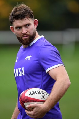 061125 - Argentina Rugby Training - Bautista Pedemonte during training ahead of his sides upcoming match against Wales