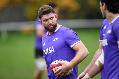 061125 - Argentina Rugby Training - Bautista Pedemonte during training ahead of his sides upcoming match against Wales