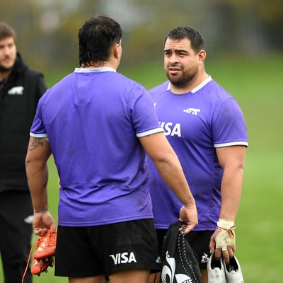 061125 - Argentina Rugby Training - Pedro Delgado Ibanez during training ahead of his sides upcoming match against Wales
