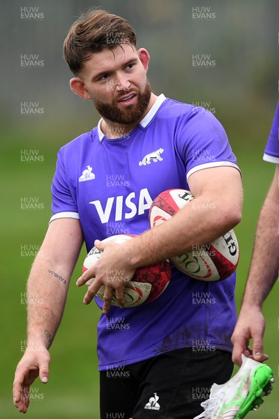 061125 - Argentina Rugby Training - Bautista Pedemonte during training ahead of his sides upcoming match against Wales