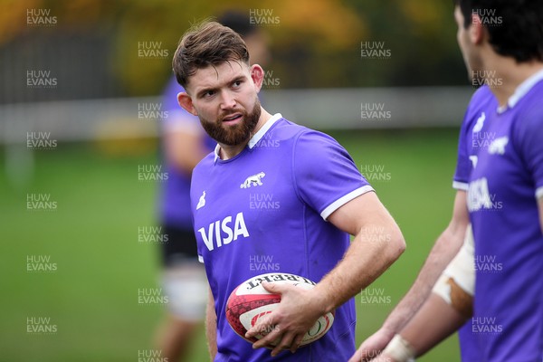 061125 - Argentina Rugby Training - Bautista Pedemonte during training ahead of his sides upcoming match against Wales