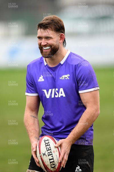 061125 - Argentina Rugby Training - Bautista Pedemonte during training ahead of his sides upcoming match against Wales