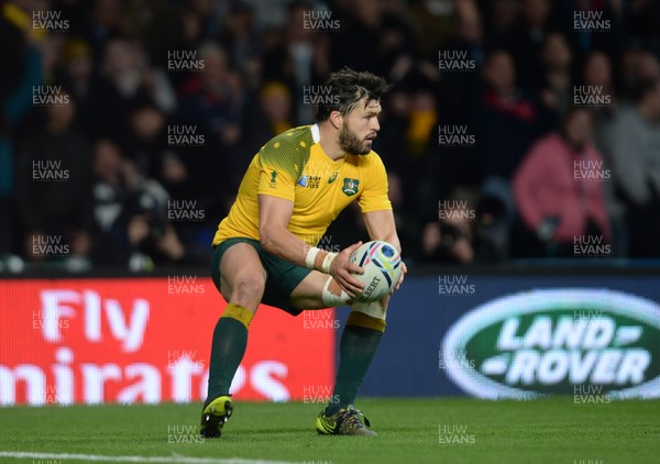 251015 - Argentina v Australia - Rugby World Cup Semi Final 2015 -Adam Ashley-Cooper of Australia runs in to score try