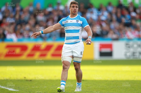 250915 - Argentina v Georgia - Rugby World Cup - Facundo Isa of Argentina