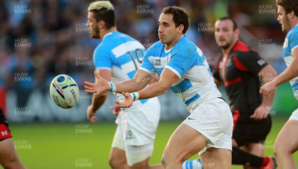 250915 - Argentina v Georgia - Rugby World Cup - Joaquin Tuculet of Argentina