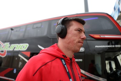 110726 - Argentina v Wales - Nations Championship - Adam Beard of Wales arrives at the stadium