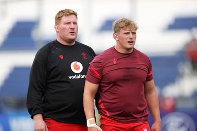 110726 - Argentina v Wales - Nations Championship - Rhys Carre and Jac Morgan of Wales 