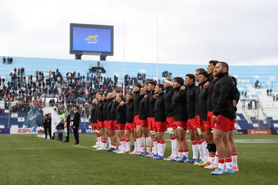 110726 - Argentina v Wales - Nations Championship - Wales sing the anthem