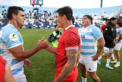 110726 - Argentina v Wales - Nations Championship - Louis Rees-Zammit of Wales at full time