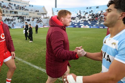 110726 - Argentina v Wales - Nations Championship - Rhys Carre of Wales at full time