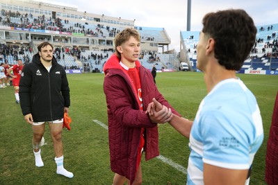 110726 - Argentina v Wales - Nations Championship - Ellis Mee of Wales at full time