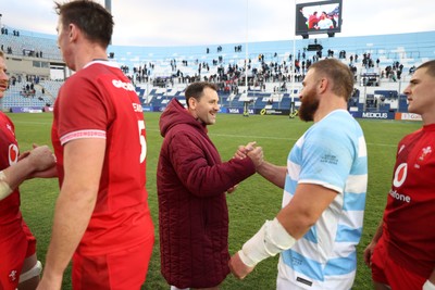 110726 - Argentina v Wales - Nations Championship - Tomos Williams of Wales at full time