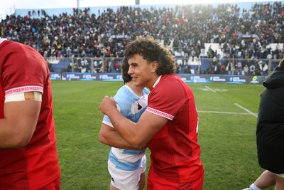 110726 - Argentina v Wales - Nations Championship - Kane James of Wales at full time