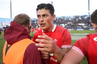 110726 - Argentina v Wales - Nations Championship - Louis Rees-Zammit of Wales at full time