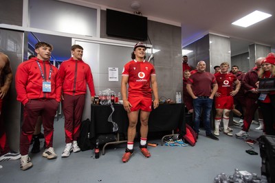 110726 - Argentina v Wales - Nations Championship - Kane James of Wales receives his first cap