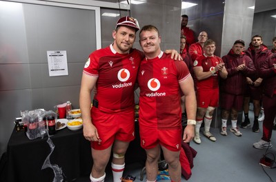 110726 - Argentina v Wales - Nations Championship - Ryan Elias of Wales receives his 50th cap