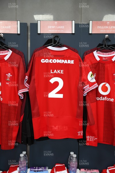 110726 - Argentina v Wales - Nations Championship - Dewi Lake of Wales jersey