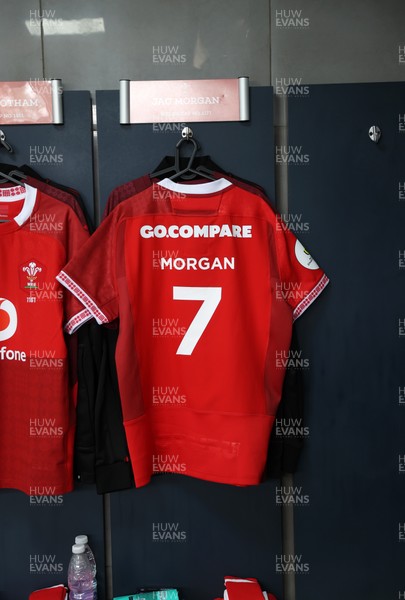 110726 - Argentina v Wales - Nations Championship - Jac Morgan of Wales jersey