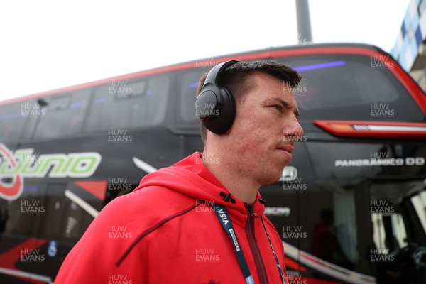 110726 - Argentina v Wales - Nations Championship - Adam Beard of Wales arrives at the stadium