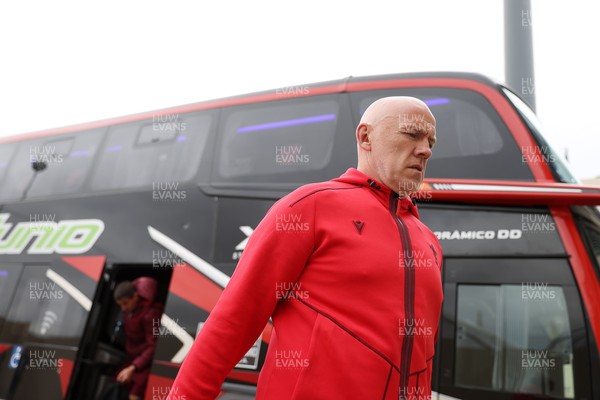 110726 - Argentina v Wales - Nations Championship - Wales Head Coach Steve Tandy arrives at the stadium