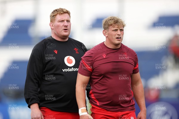 110726 - Argentina v Wales - Nations Championship - Rhys Carre and Jac Morgan of Wales 