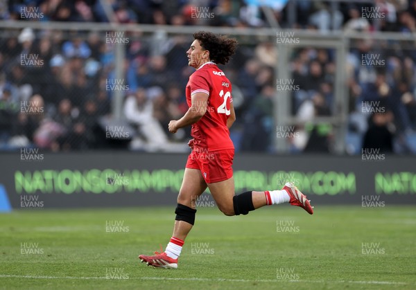 110726 - Argentina v Wales - Nations Championship - Kane James of Wales comes on for his debut