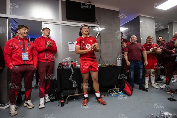 110726 - Argentina v Wales - Nations Championship - Kane James of Wales receives his first cap