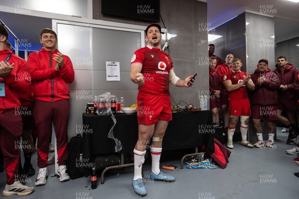 110726 - Argentina v Wales - Nations Championship - Ryan Elias of Wales receives his 50th cap