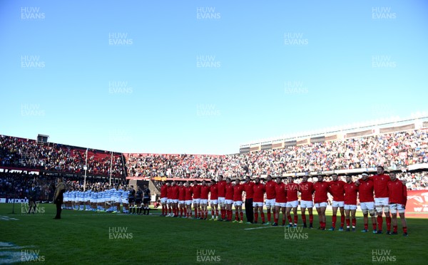 160618 - Argentina v Wales - International Rugby - Wales during the anthems